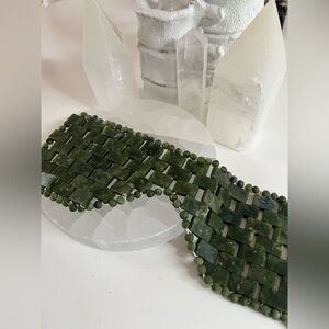 Jade stone eye mask